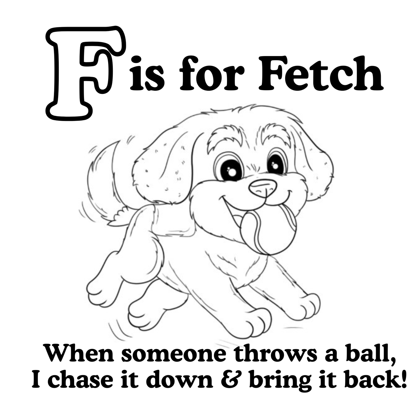 "ABCs To Make You Smile" Coloring Book