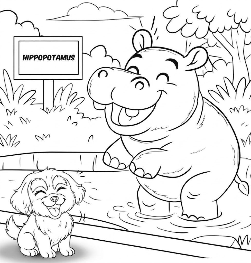 "Who's Who At The Zoo" Coloring Book
